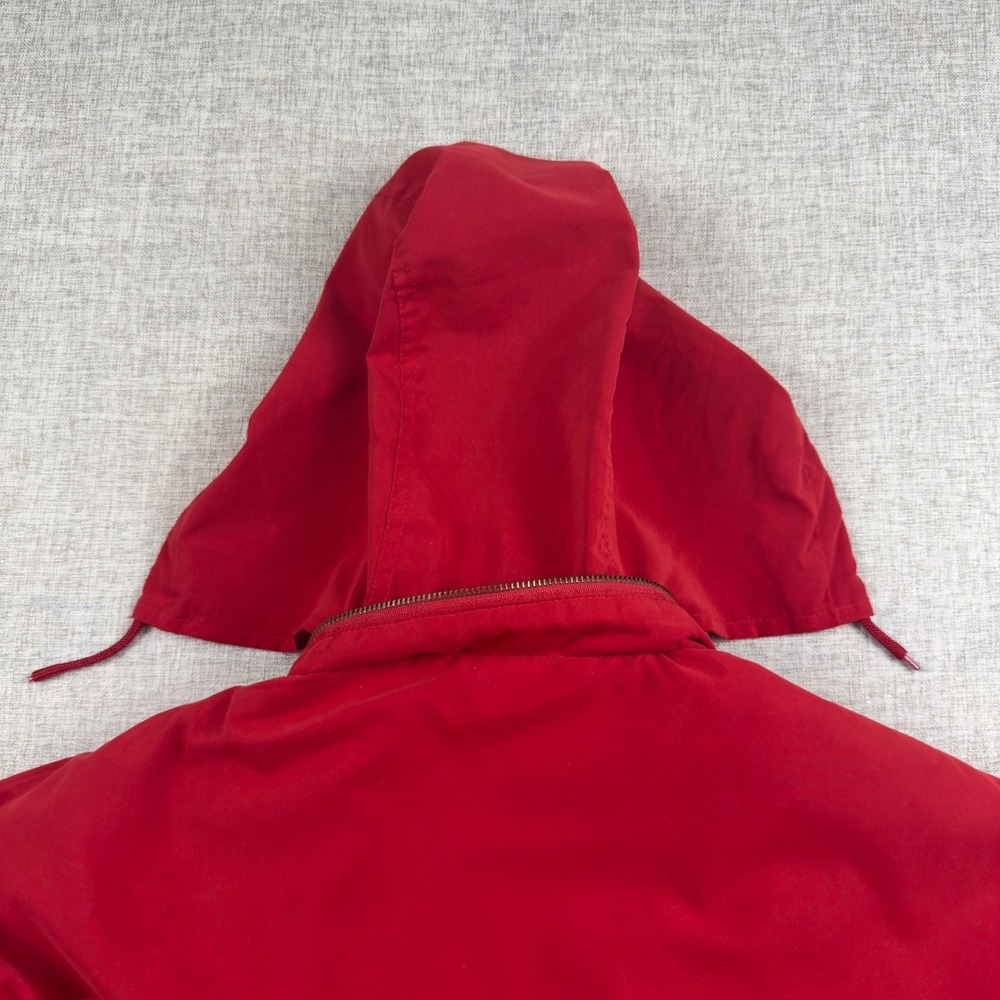 Vintage Forecaster of Boston Red Parka Jacket Women's L‎ Hooded Korea 80s 90s - Picture 6 of 14